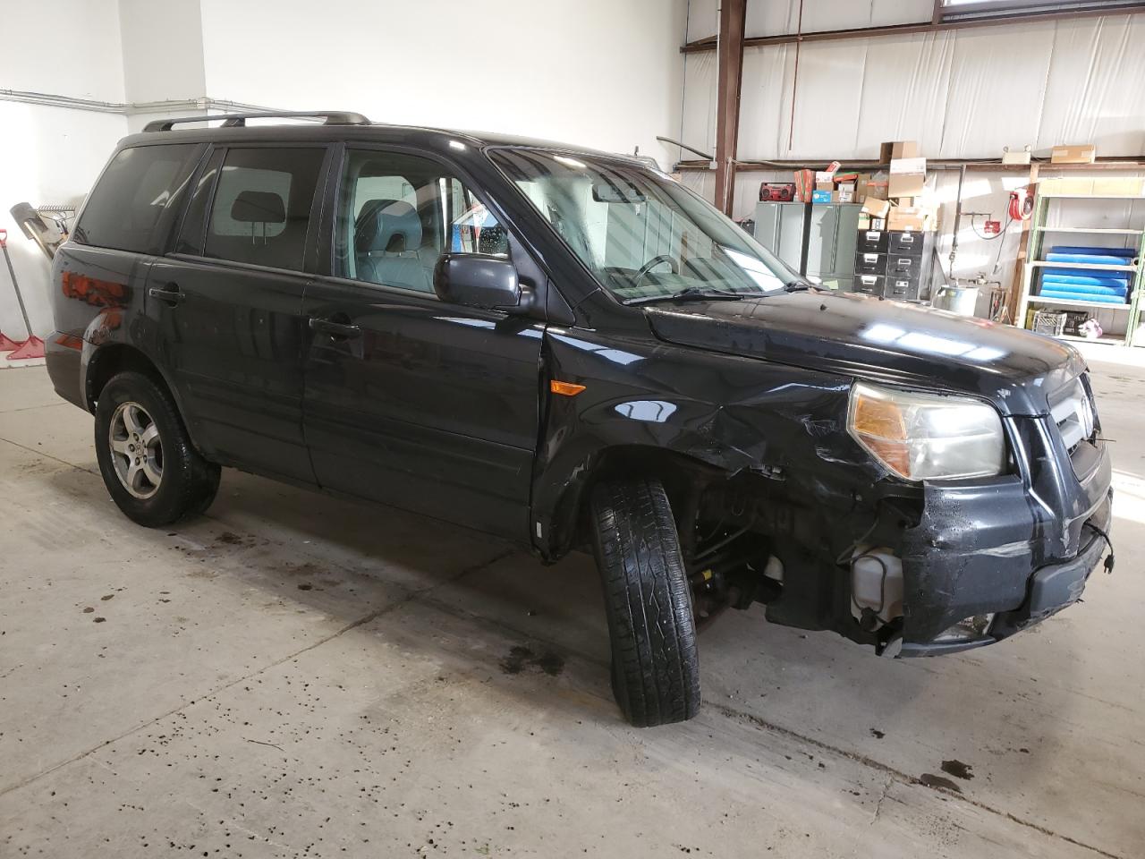 2006 Honda Pilot VIN 2HKYF18566H002239 Copart auction photo, side / front end damage thumbnail 4