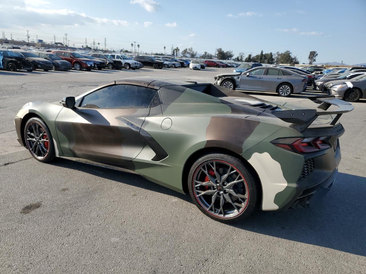 2023 Chevrolet Corvette VIN 1G1YB3D47P5132691 Copart auction photo, vandalism / missing/altered vin damage thumbnail 2