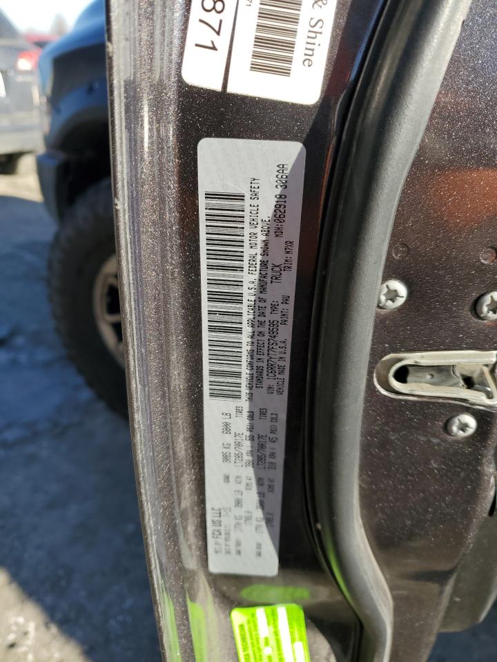 2015 RAM 1500 VIN 1C6RR7YT7FS749595 Copart auction photo, rear end damage thumbnail 13