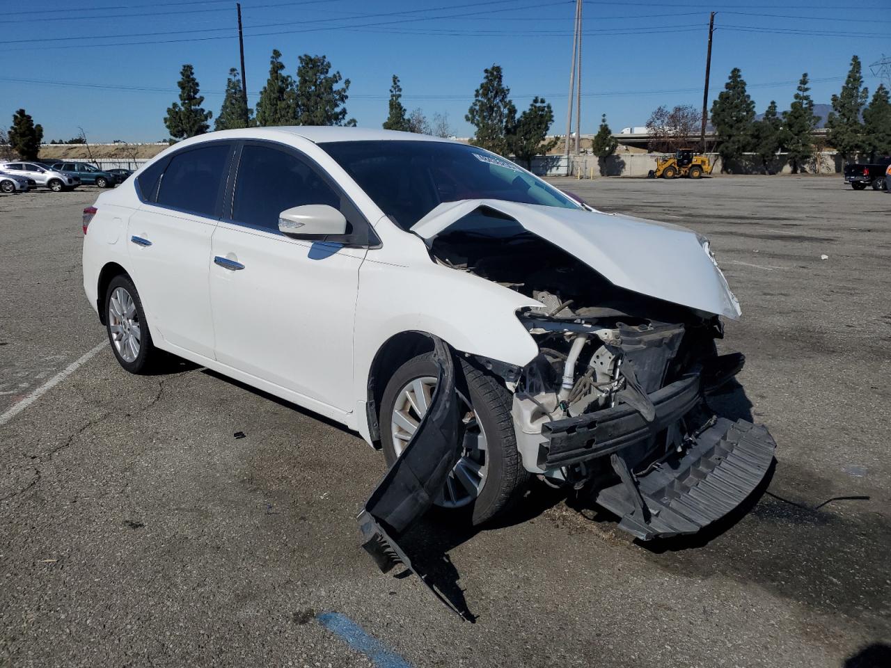2014 Nissan Sentra VIN 3N1AB7AP0EY312144 Copart auction photo, front end damage thumbnail 4