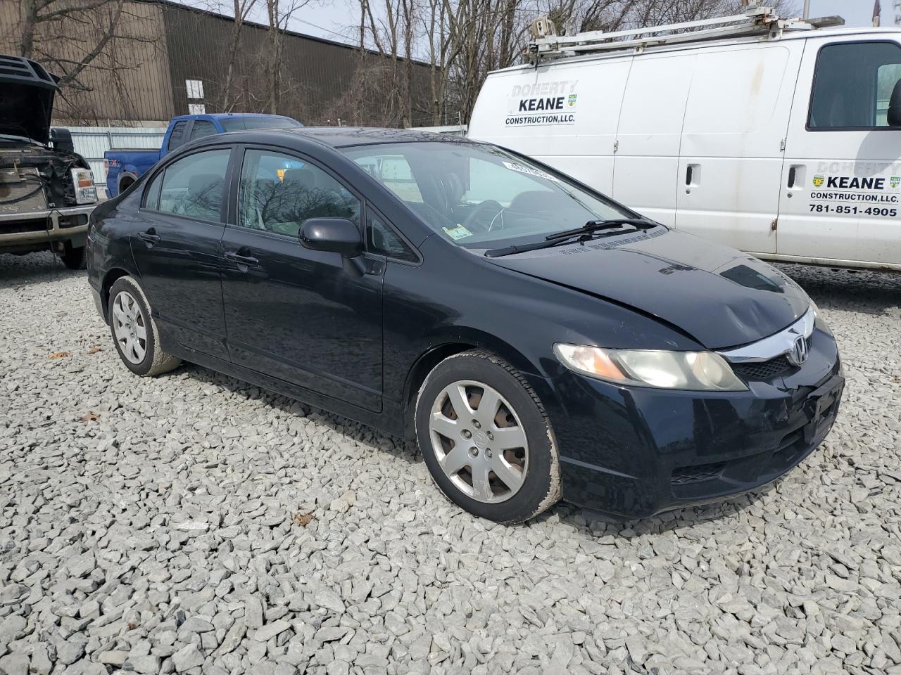 2010 Honda Civic VIN 2HGFA1F57AH307163 Copart auction photo, side damage thumbnail 4