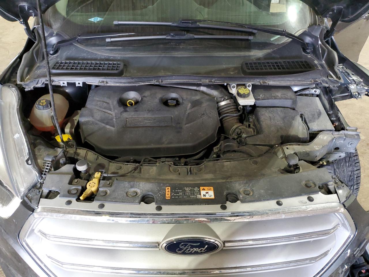 2019 Ford Escape VIN 1FMCU9J9XKUA56649 Copart auction photo, front end / side damage thumbnail 11