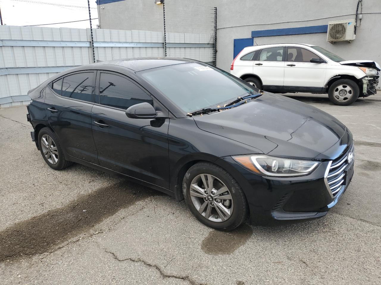 2018 Hyundai Elantra VIN KMHD84LF0JU612786 Copart auction photo, all over damage thumbnail 4