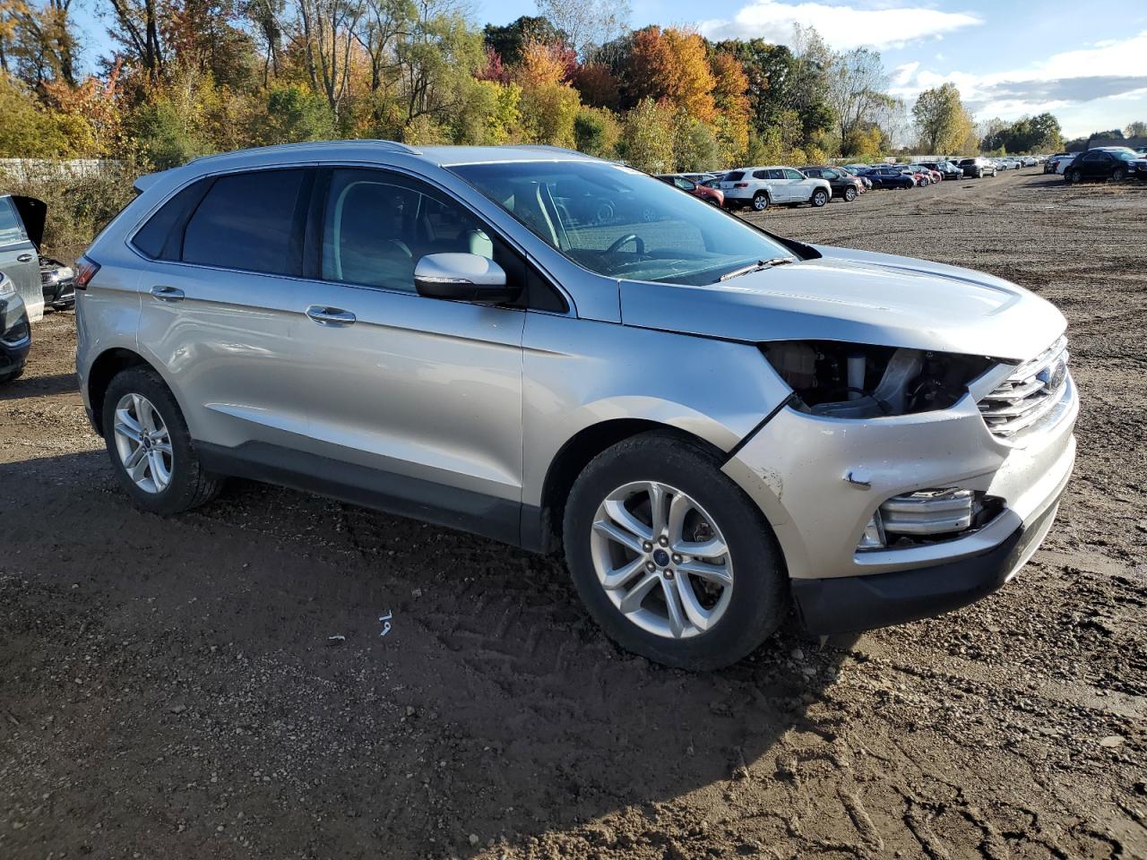 2019 Ford Edge VIN 2FMPK4J91KBC18491 Copart auction photo, front end / side damage thumbnail 4