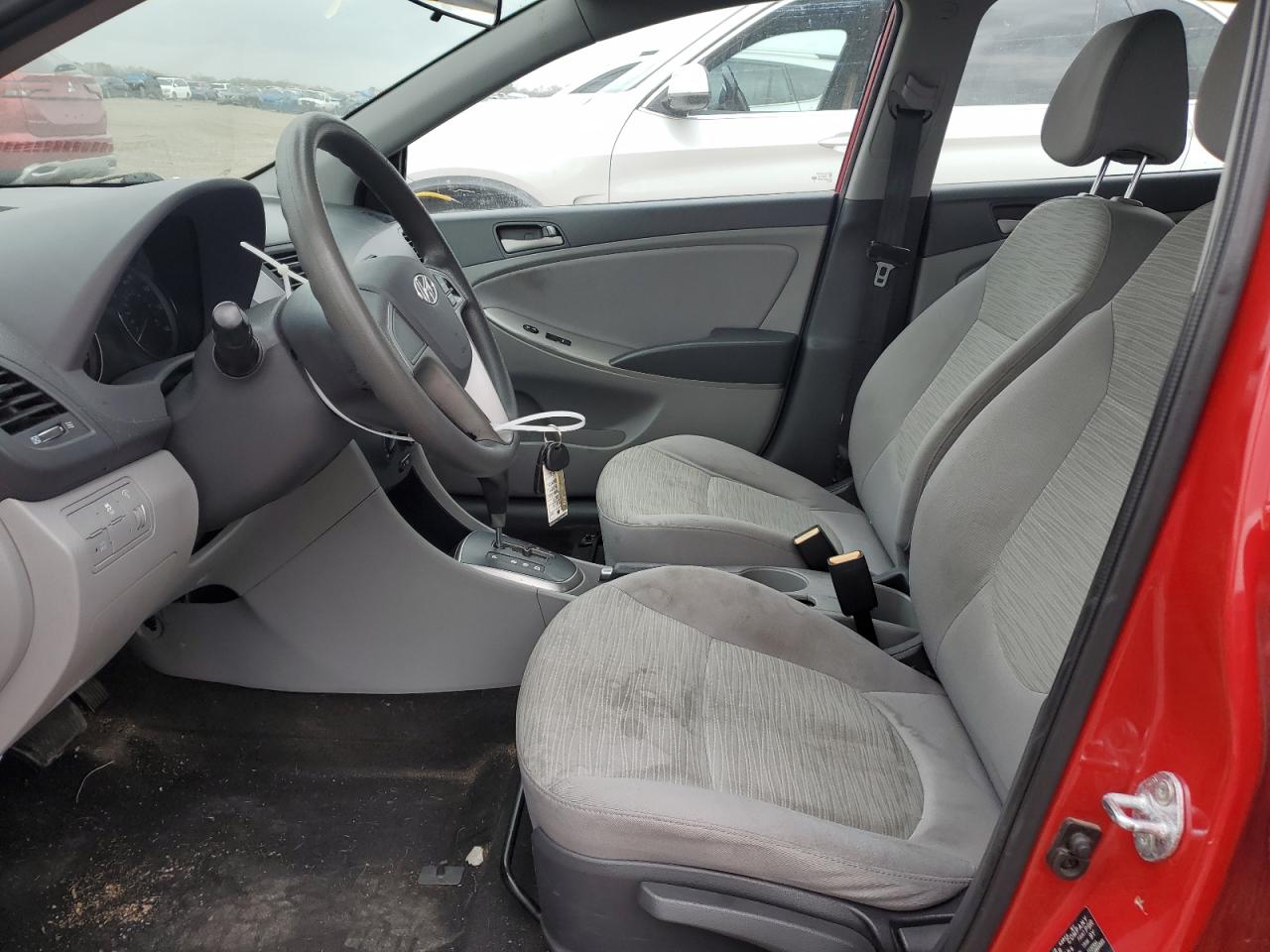 2017 Hyundai Accent VIN KMHCT5AE4HU315721 Copart auction photo, front end / side damage thumbnail 7