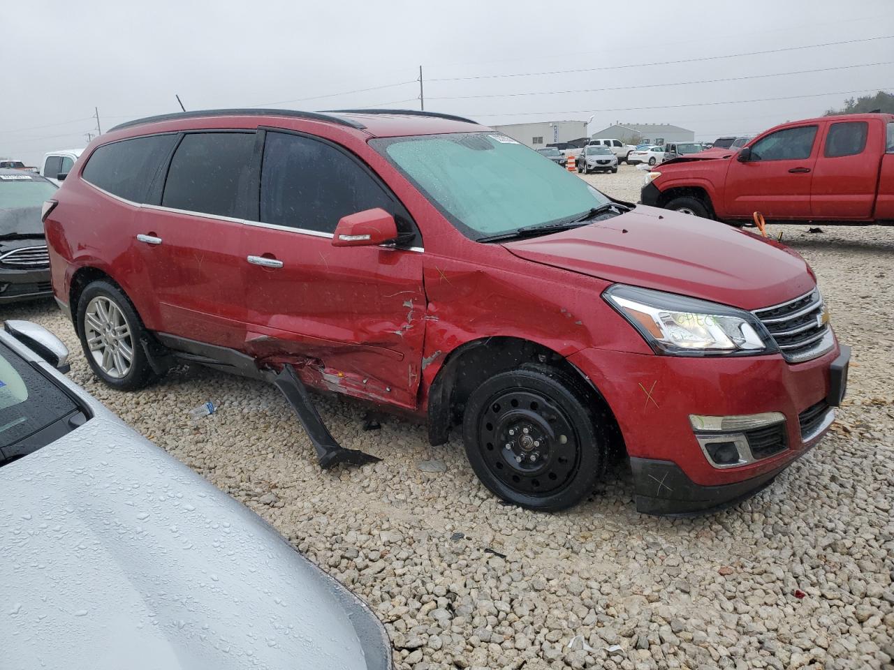 2014 Chevrolet Traverse VIN 1GNKRGKD6EJ273704 Copart auction photo, side damage thumbnail 4