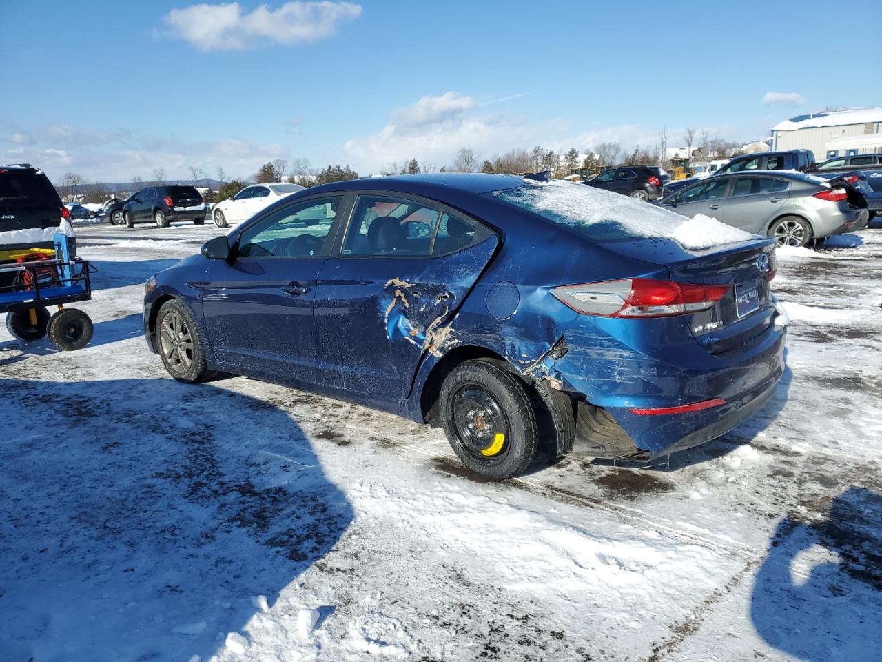 2017 Hyundai Elantra VIN 5NPD84LF6HH171335 Copart auction photo, side damage thumbnail 2