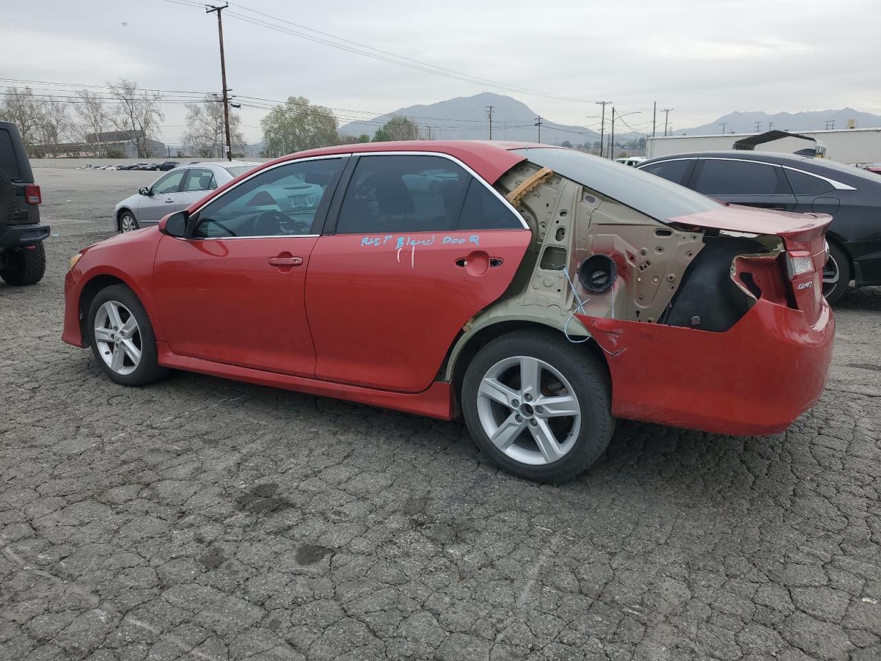 2012 Toyota Camry VIN 4T1BF1FK3CU601613 Copart auction photo, vandalism damage thumbnail 2