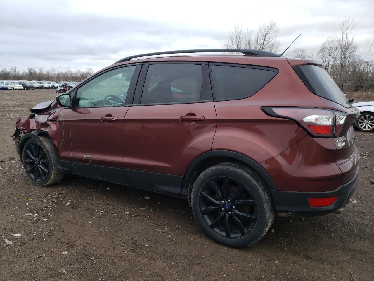 2018 Ford Escape VIN 1FMCU0GD1JUC17993 Copart auction photo, front end damage thumbnail 2
