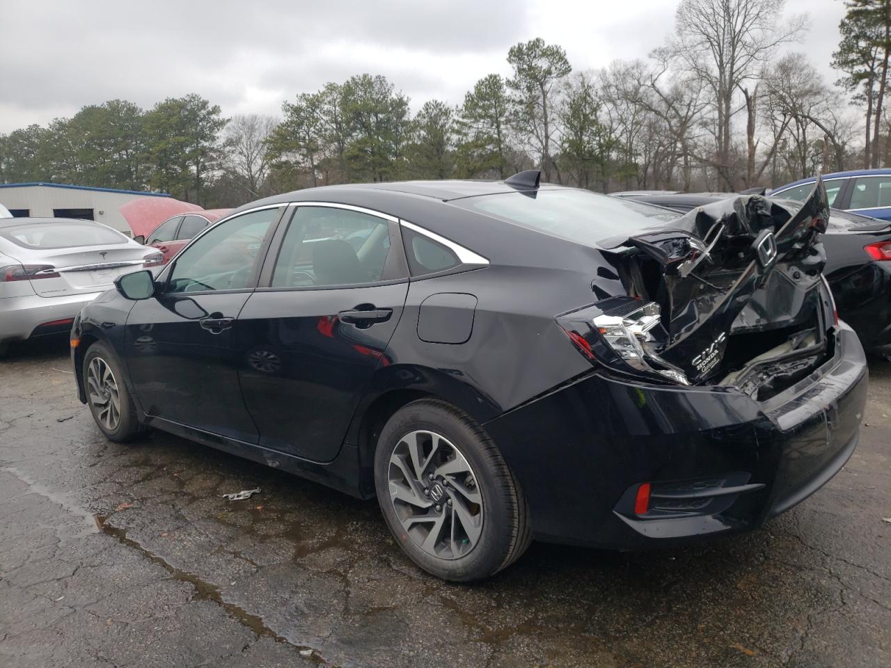 2017 Honda Civic VIN 19XFC2F77HE077338 Copart auction photo, rear end damage thumbnail 2