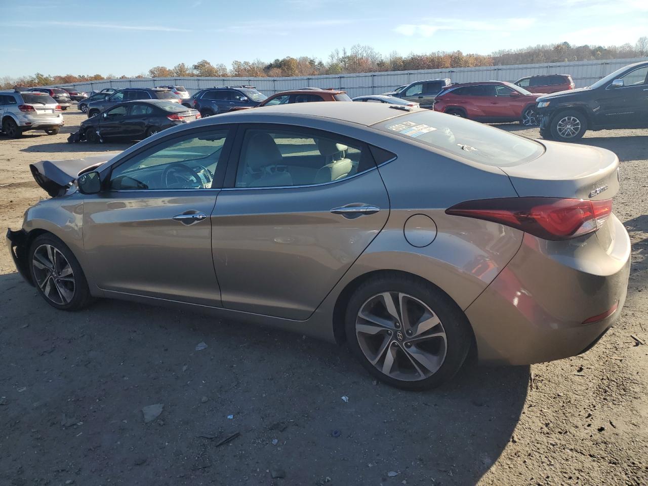 2014 Hyundai Elantra VIN 5NPDH4AE3EH475017 Copart auction photo, front end damage thumbnail 2
