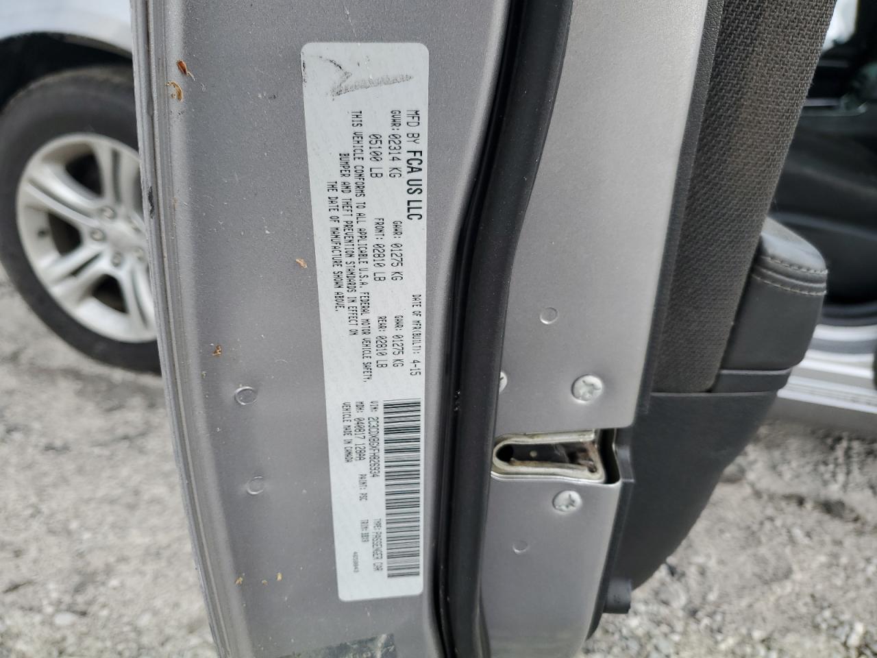 2015 Dodge Charger VIN 2C3CDXBGXFH826934 Copart auction photo, front end damage thumbnail 14