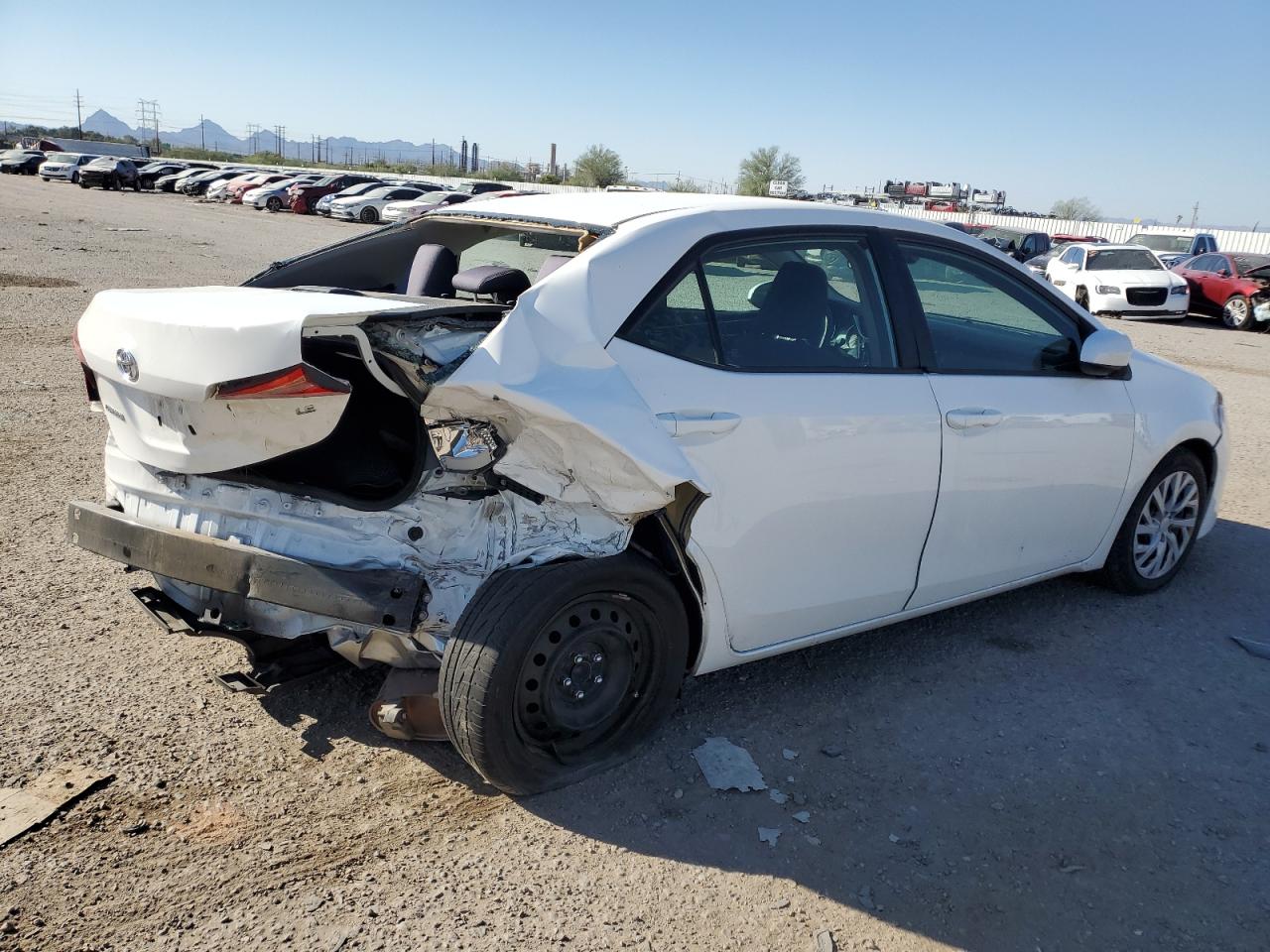 2019 Toyota Corolla VIN 2T1BURHE9KC183165 Copart auction photo, rear end damage thumbnail 3