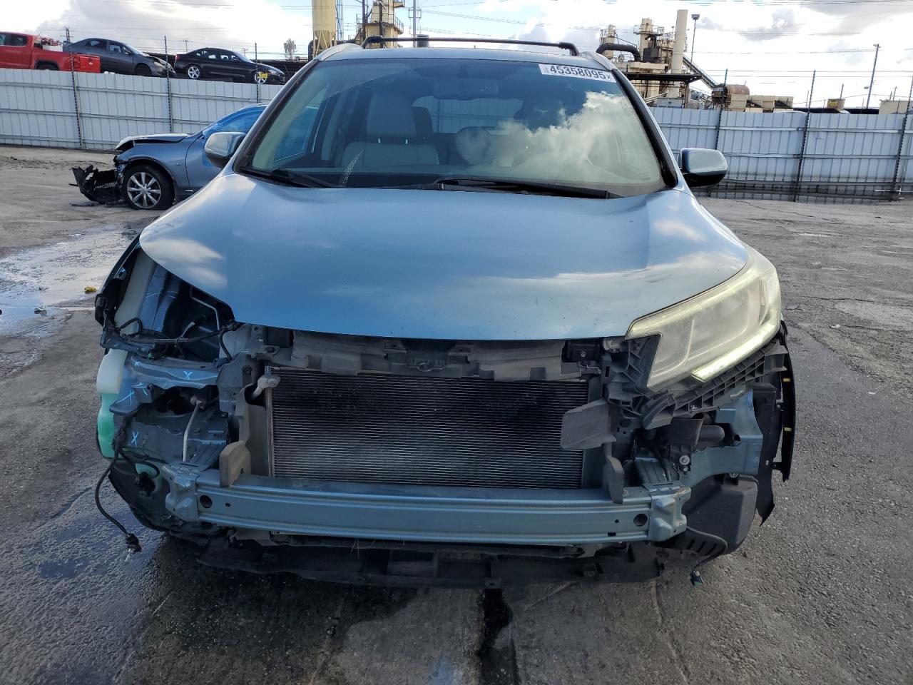 2015 Honda CR-V VIN 2HKRM3H74FH524150 Copart auction photo, front end damage thumbnail 5