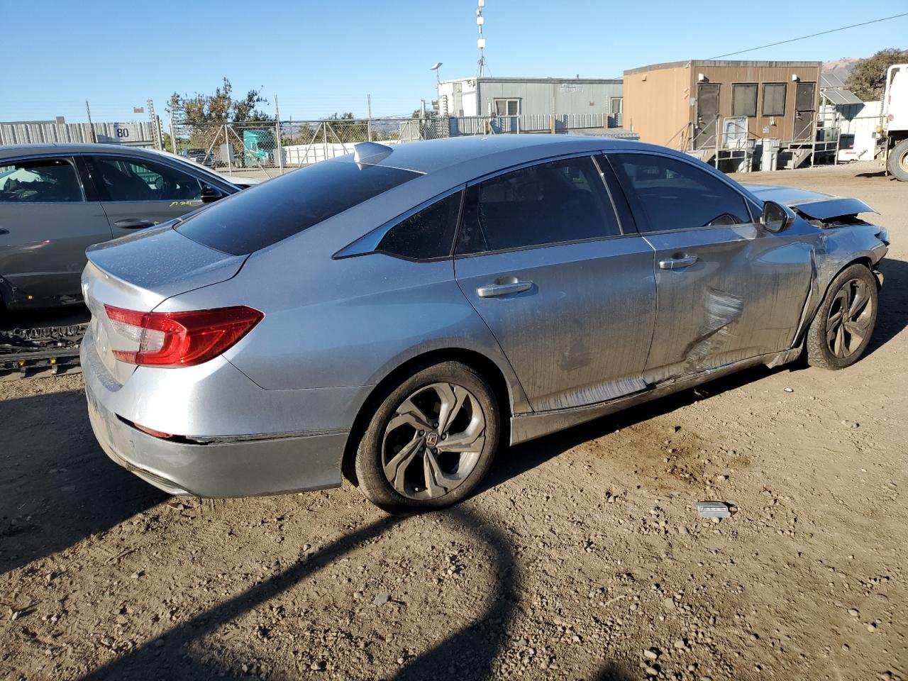 2018 Honda Accord VIN 1HGCV1F4XJA111909 Copart auction photo, front end / side damage thumbnail 3