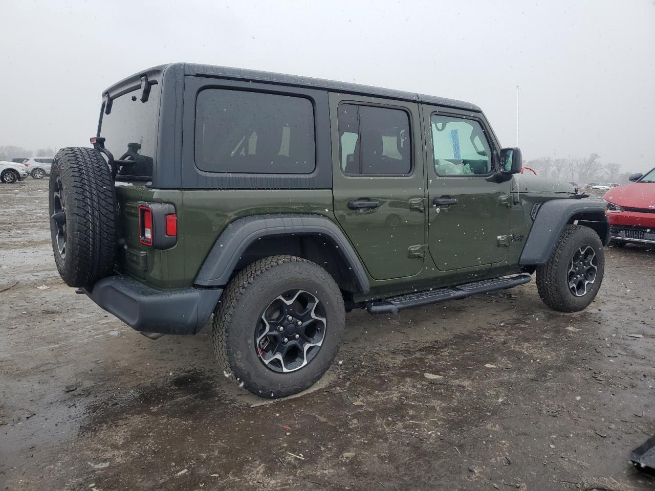 2021 Jeep Wrangler VIN 1C4HJXDN6MW724888 Copart auction photo, front end / minor dent/scratches damage thumbnail 3