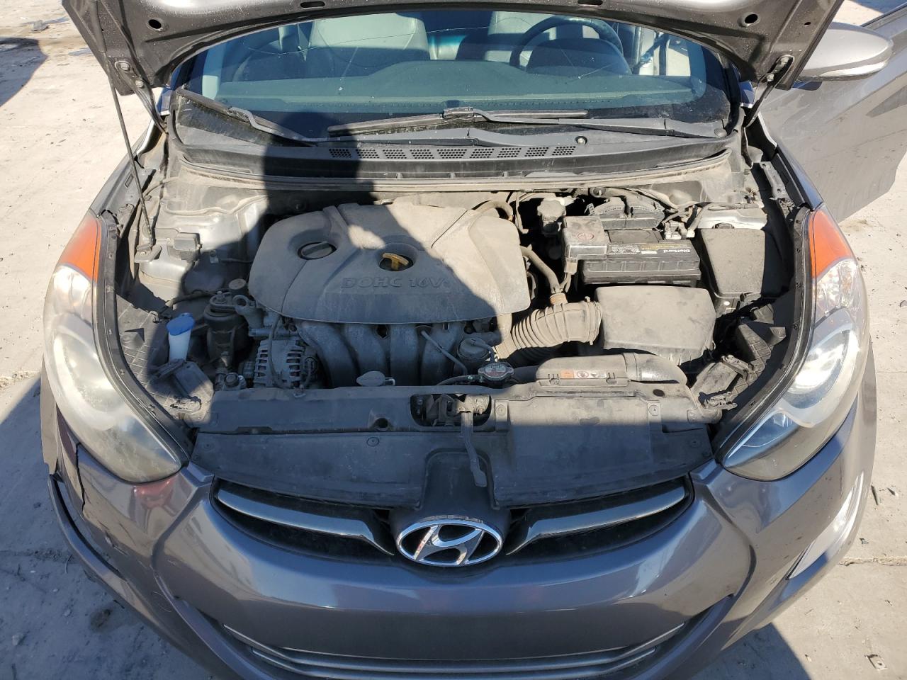 2013 Hyundai Elantra VIN 5NPDH4AE3DH254077 Copart auction photo, front end / rear end damage thumbnail 11