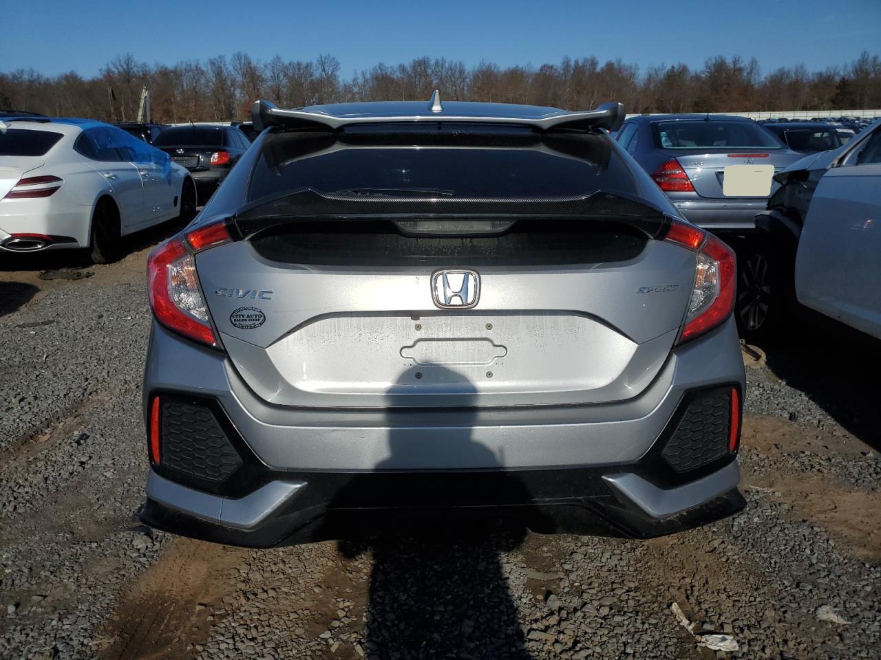 2017 Honda Civic VIN SHHFK7H47HU221739 Copart auction photo, side / rear end damage thumbnail 6