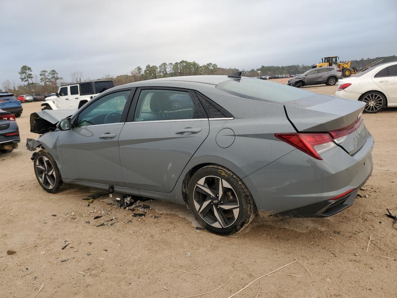 2022 Hyundai Elantra VIN KMHLP4AG1NU229018 Copart auction photo, front end / side damage thumbnail 2