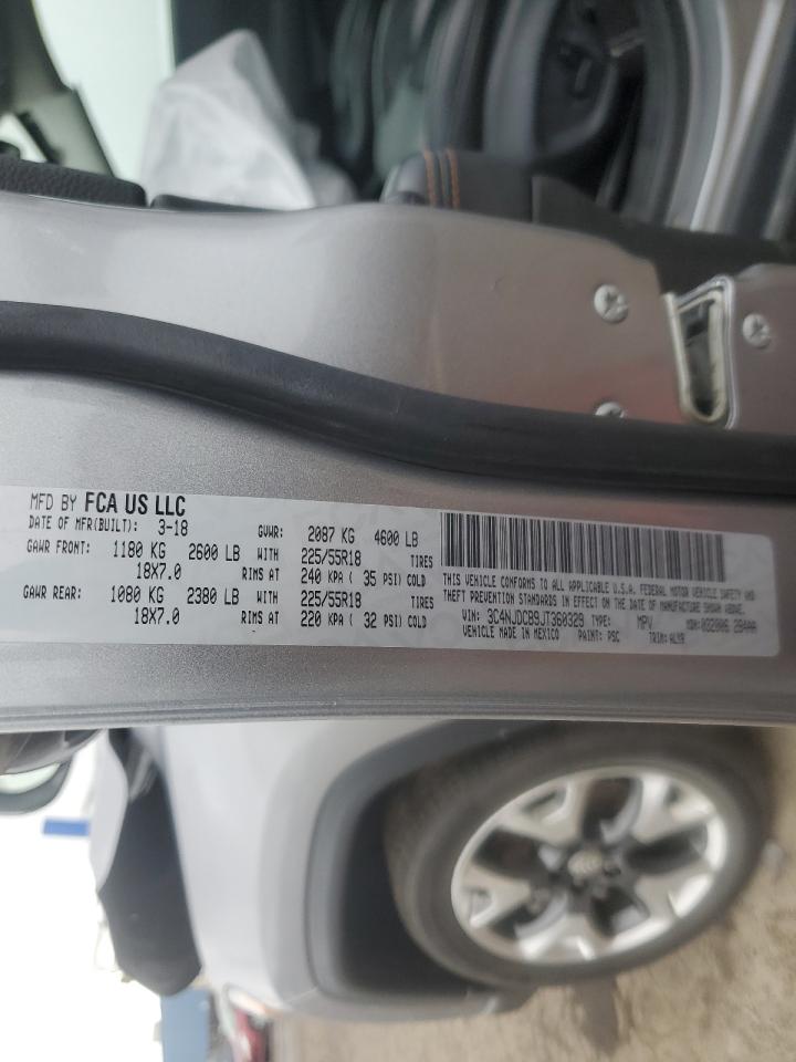 2018 Jeep Compass VIN 3C4NJDCB9JT360329 Copart auction photo, front end damage thumbnail 13