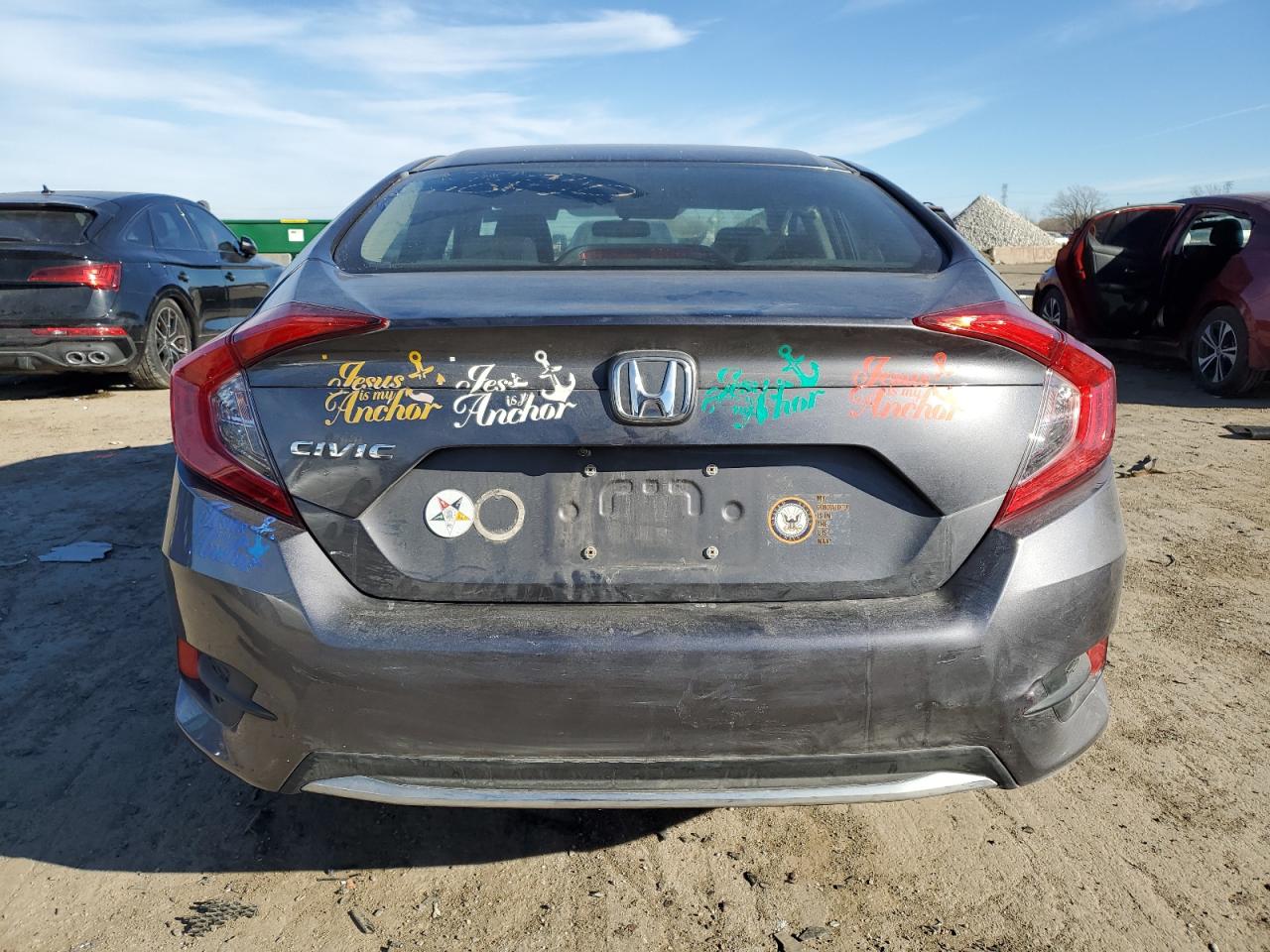 2021 Honda Civic VIN 2HGFC2F62MH551347 Copart auction photo, front end / side damage thumbnail 6