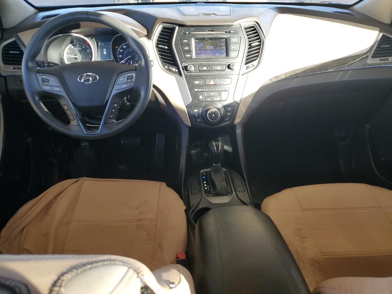 2017 Hyundai Santa Fe VIN 5XYZT3LBXHG465680 Copart auction photo, rear end damage thumbnail 8