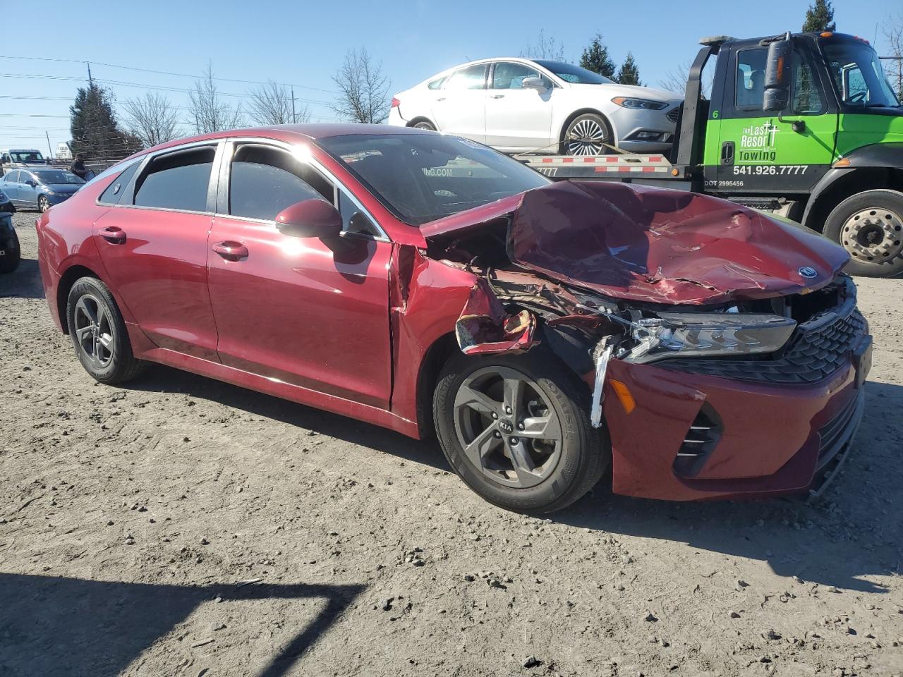 2021 KIA K5 VIN 5XXG14J25MG026942 Copart auction photo, frame damage / front end damage thumbnail 4