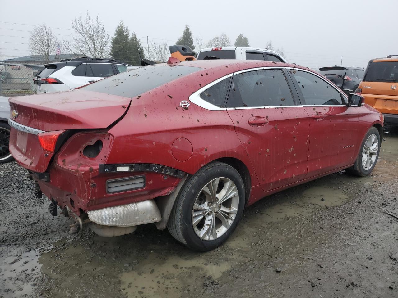 2014 Chevrolet Impala VIN 2G1115SL6E9113866 Copart auction photo, rear end damage thumbnail 3