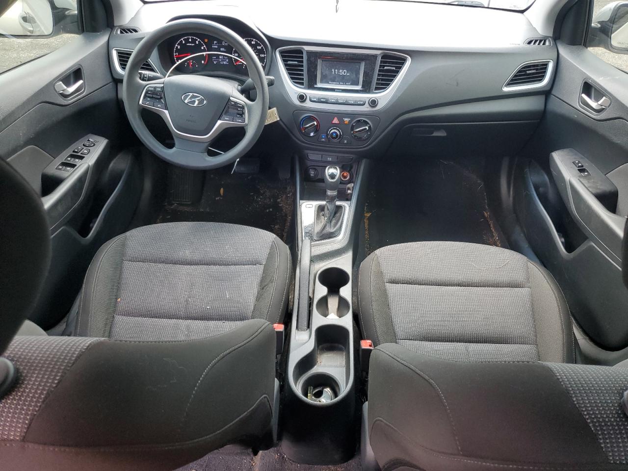 2021 Hyundai Accent VIN 3KPC24A64ME139367 Copart auction photo, rear end / side damage thumbnail 8