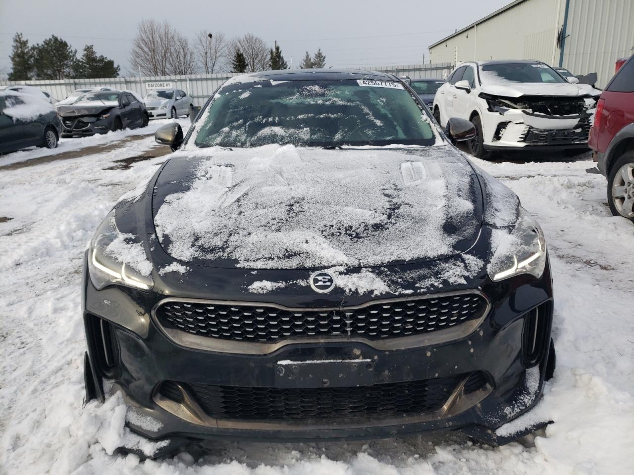 2018 KIA Stinger VIN KNAE35LCXJ6016170 Copart auction photo, front end / undercarriage damage thumbnail 5