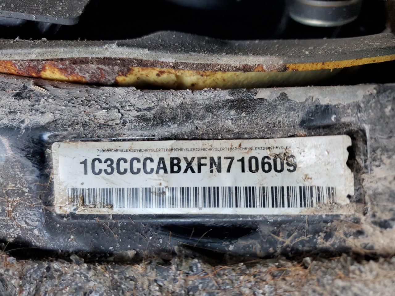 2015 Chrysler 200 VIN 1C3CCCABXFN710609 Copart auction photo, all over damage thumbnail 12