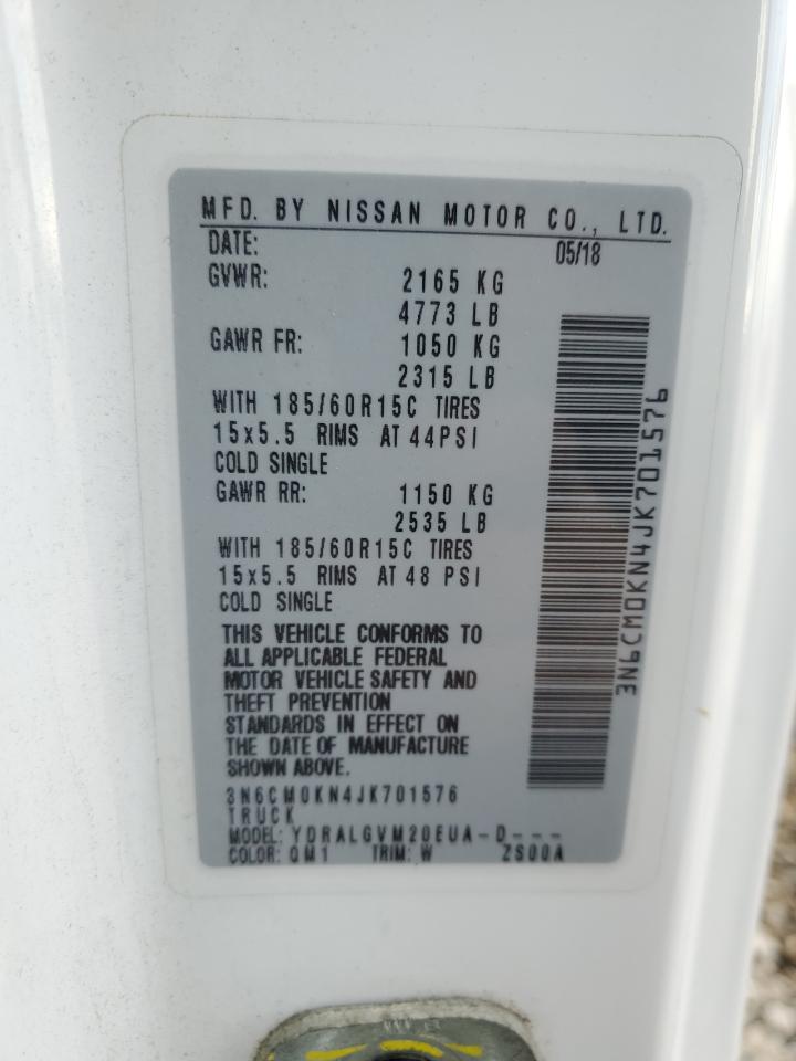 2018 Nissan NV VIN 3N6CM0KN4JK701576 Copart auction photo, side / front end damage thumbnail 13