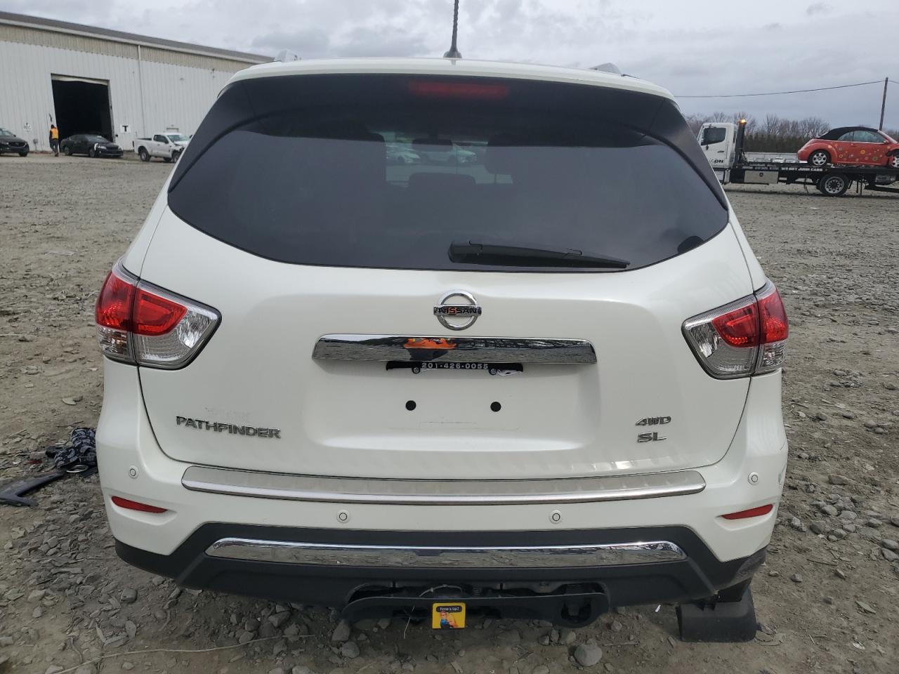 2016 Nissan Pathfinder VIN 5N1AR2MM6GC637210 Copart auction photo, rear end damage thumbnail 6