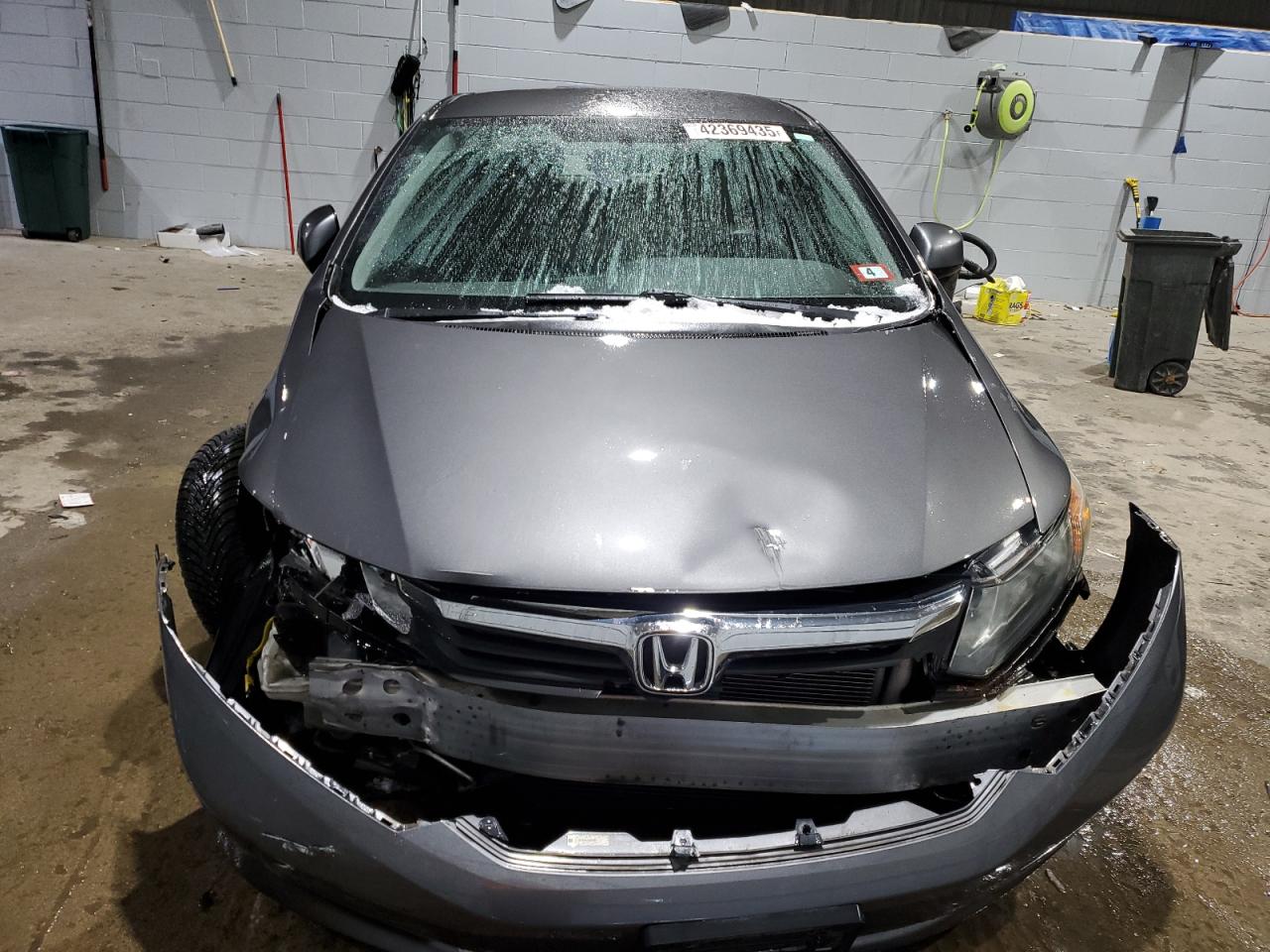 2012 Honda Civic VIN 2HGFB2F51CH579178 Copart auction photo, front end / undercarriage damage thumbnail 5