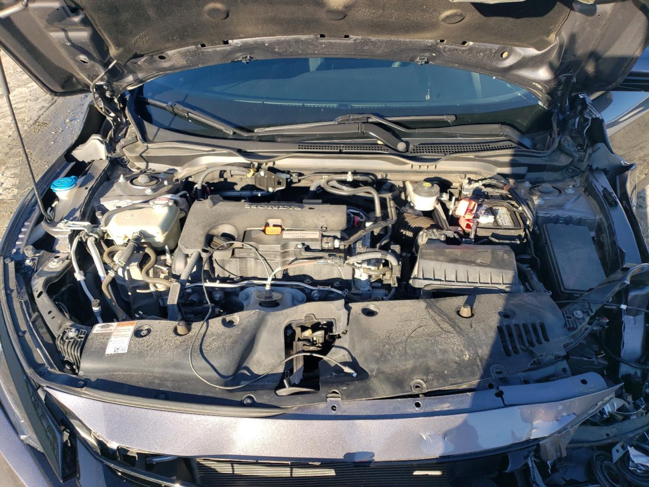 2021 Honda Civic VIN 2HGFC2F84MH528928 Copart auction photo, front end / side damage thumbnail 11