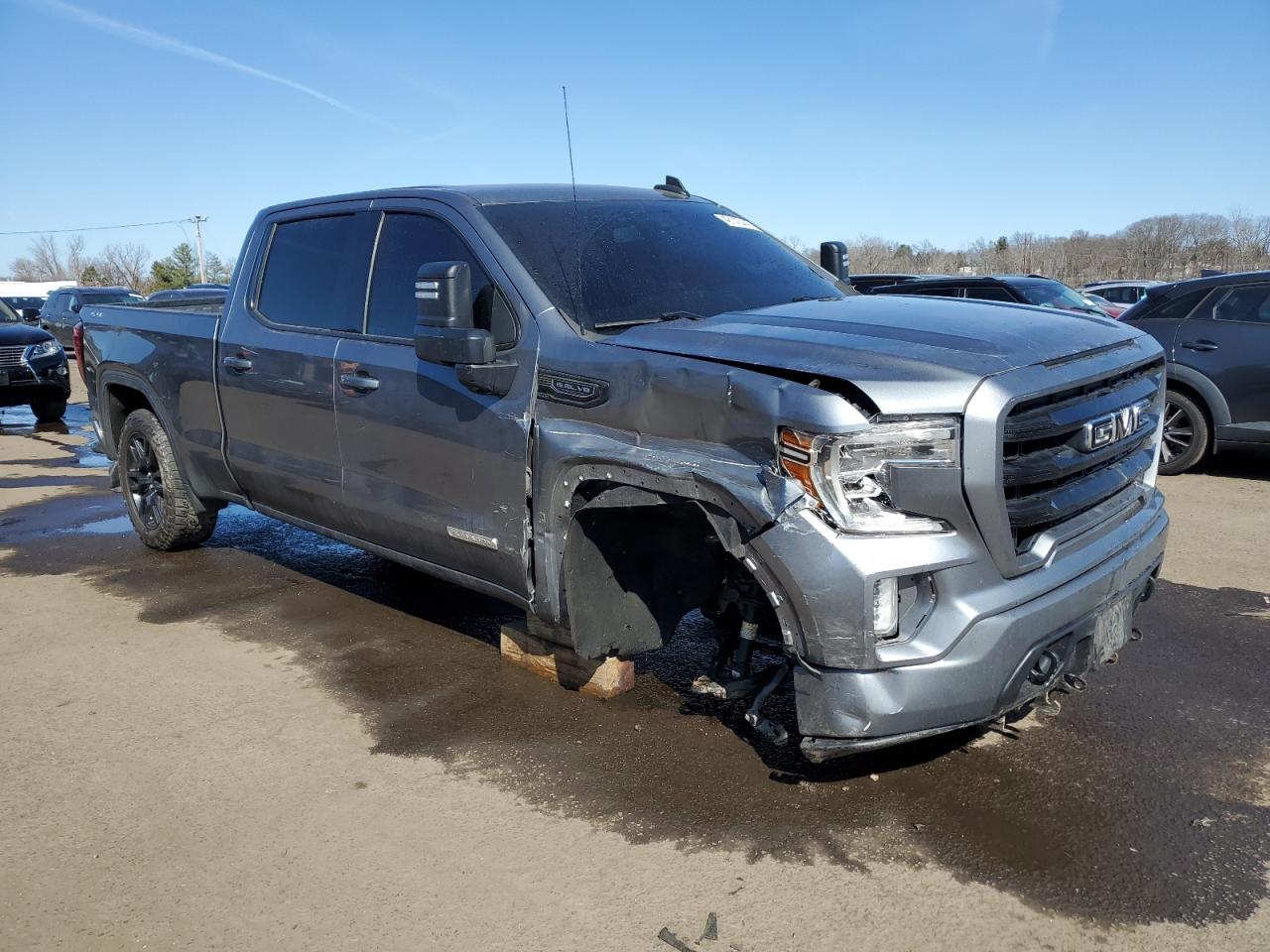 2021 GMC Sierra VIN 3GTU9CED8MG327350 Copart auction photo, front end / side damage thumbnail 4