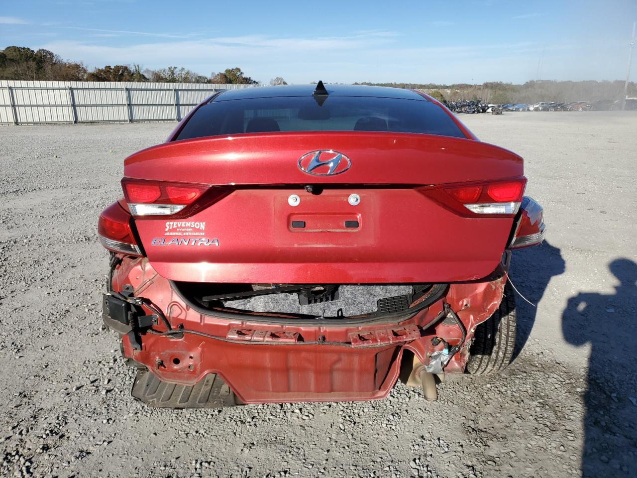 2017 Hyundai Elantra VIN 5NPD84LF5HH203790 Copart auction photo, rear end damage thumbnail 6