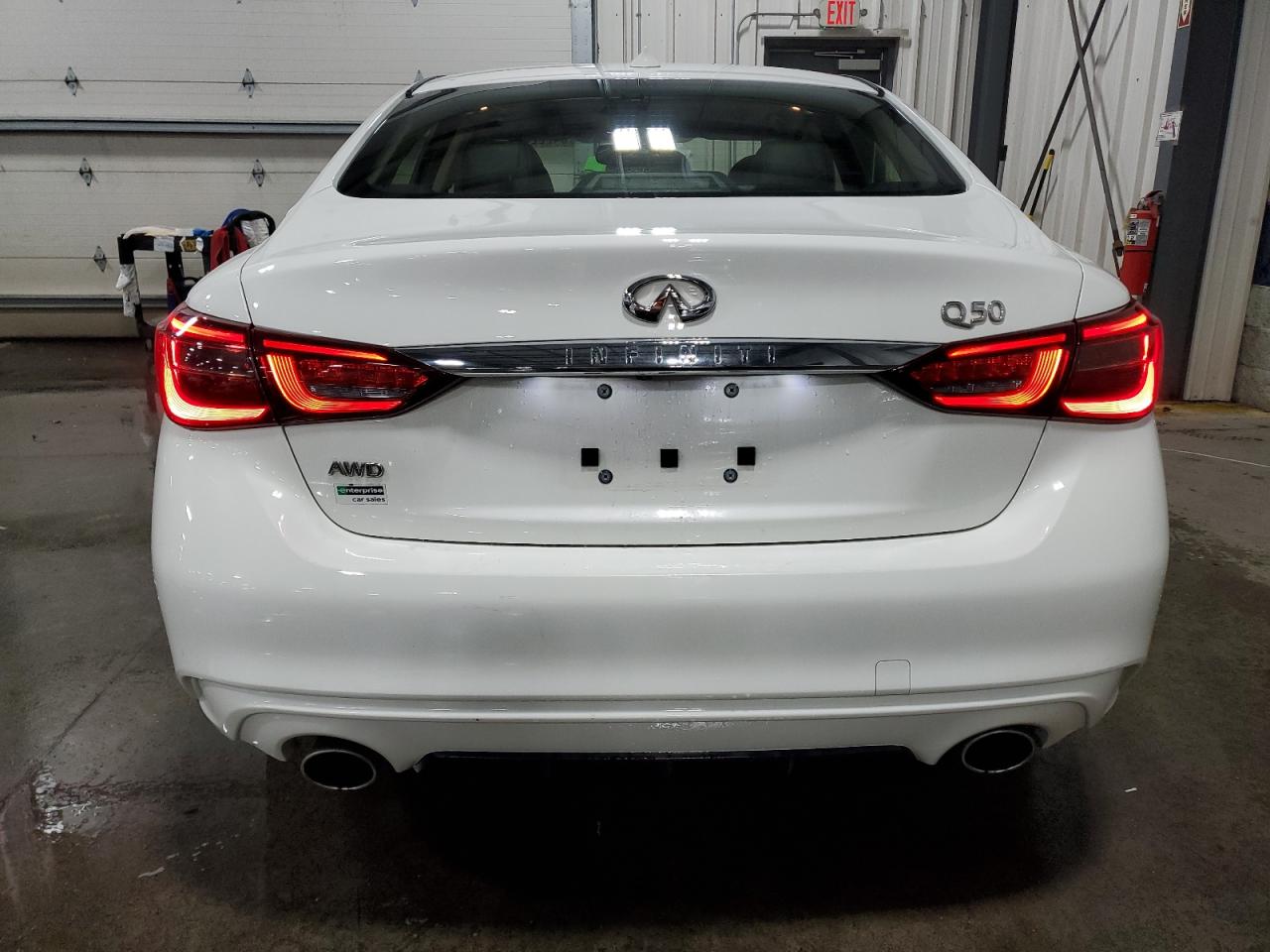 2019 Infiniti Q50 VIN JN1EV7AR7KM550324 Copart auction photo, front end / side damage thumbnail 6