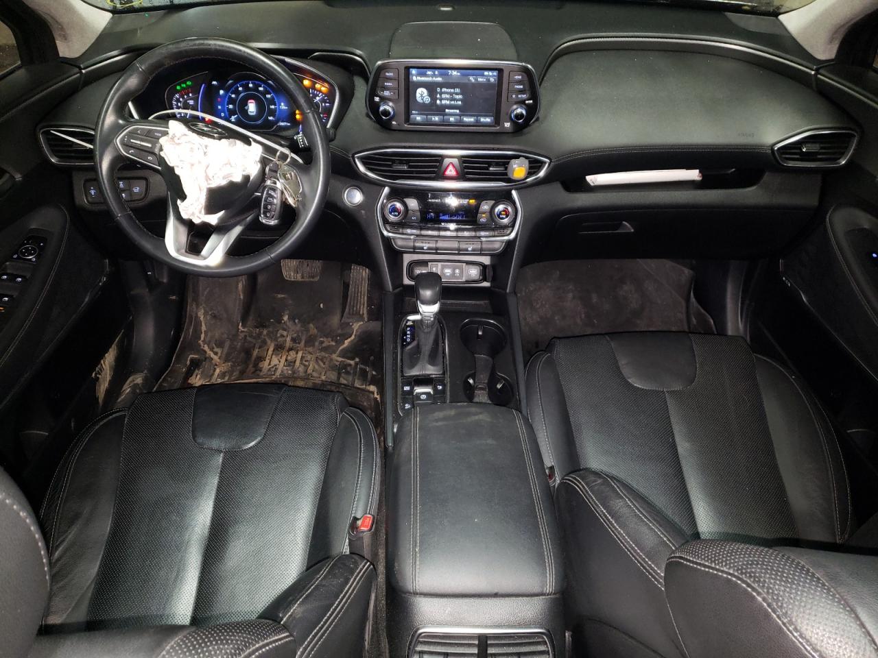 2020 Hyundai Santa Fe VIN 5NMS3CAA0LH152308 Copart auction photo, front end damage thumbnail 8