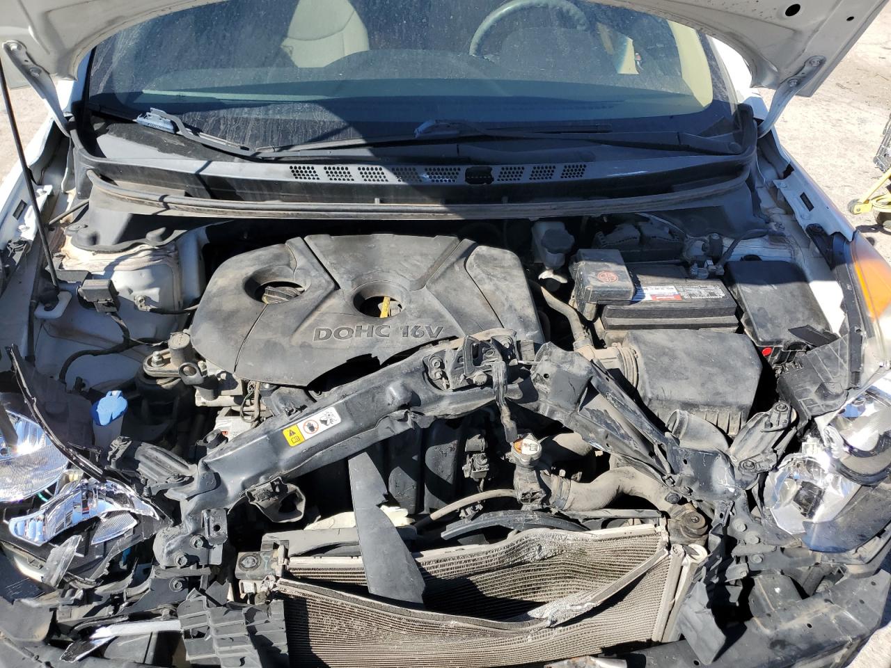 2013 Hyundai Elantra VIN 5NPDH4AE5DH453003 Copart auction photo, front end / minor dent/scratches damage thumbnail 12
