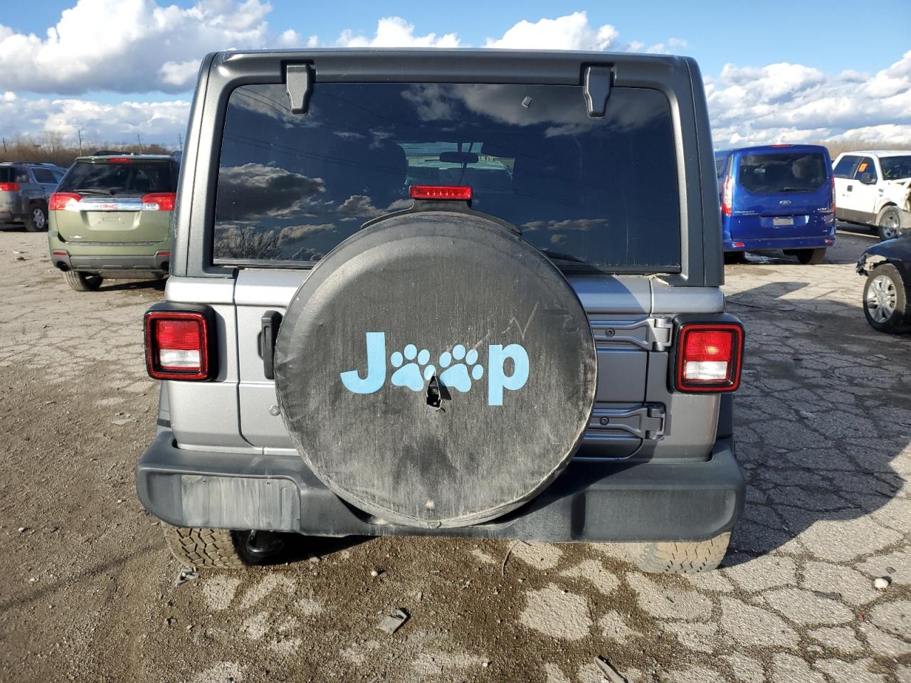 2019 Jeep Wrangler VIN 1C4HJXDG5KW555428 Copart auction photo, front end / mechanical damage thumbnail 6