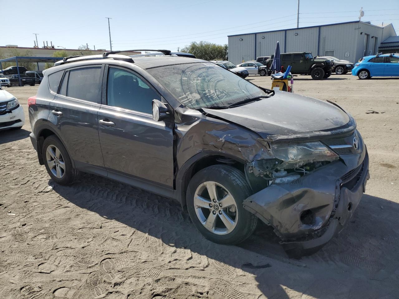 2015 Toyota RAV 4 VIN JTMWFREV7FJ051306 Copart auction photo, all over damage thumbnail 4