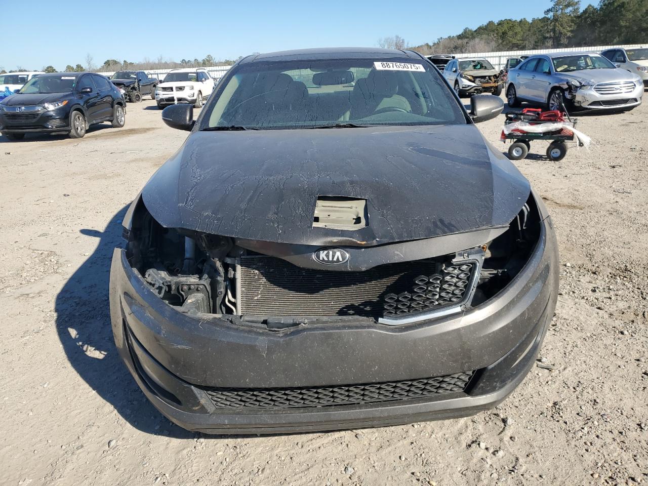 2013 KIA Optima VIN 5XXGN4A76DG237325 Copart auction photo, front end damage thumbnail 5