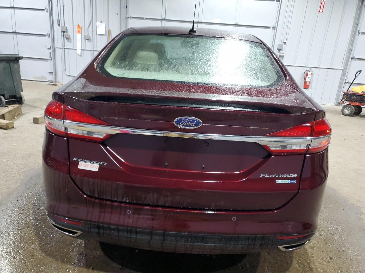 2017 Ford Fusion VIN 3FA6P0D99HR303472 Copart auction photo, front end / side damage thumbnail 6