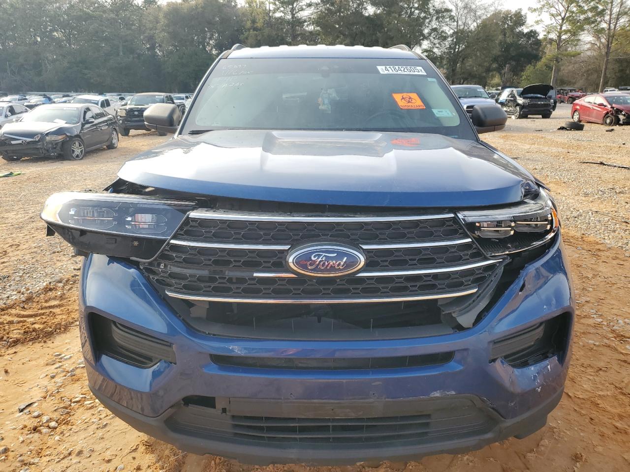 2020 Ford Explorer VIN 1FMSK7DH3LGB26887 Copart auction photo, front end damage thumbnail 5