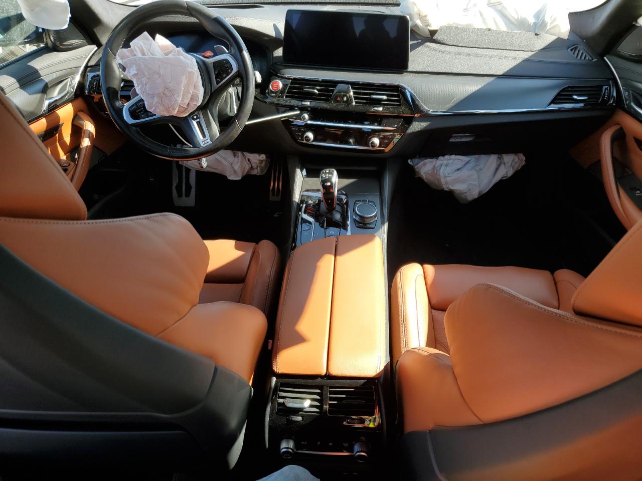 2021 BMW M5 VIN WBS83CH0XMCE99468 Copart auction photo, front end / hail damage thumbnail 8