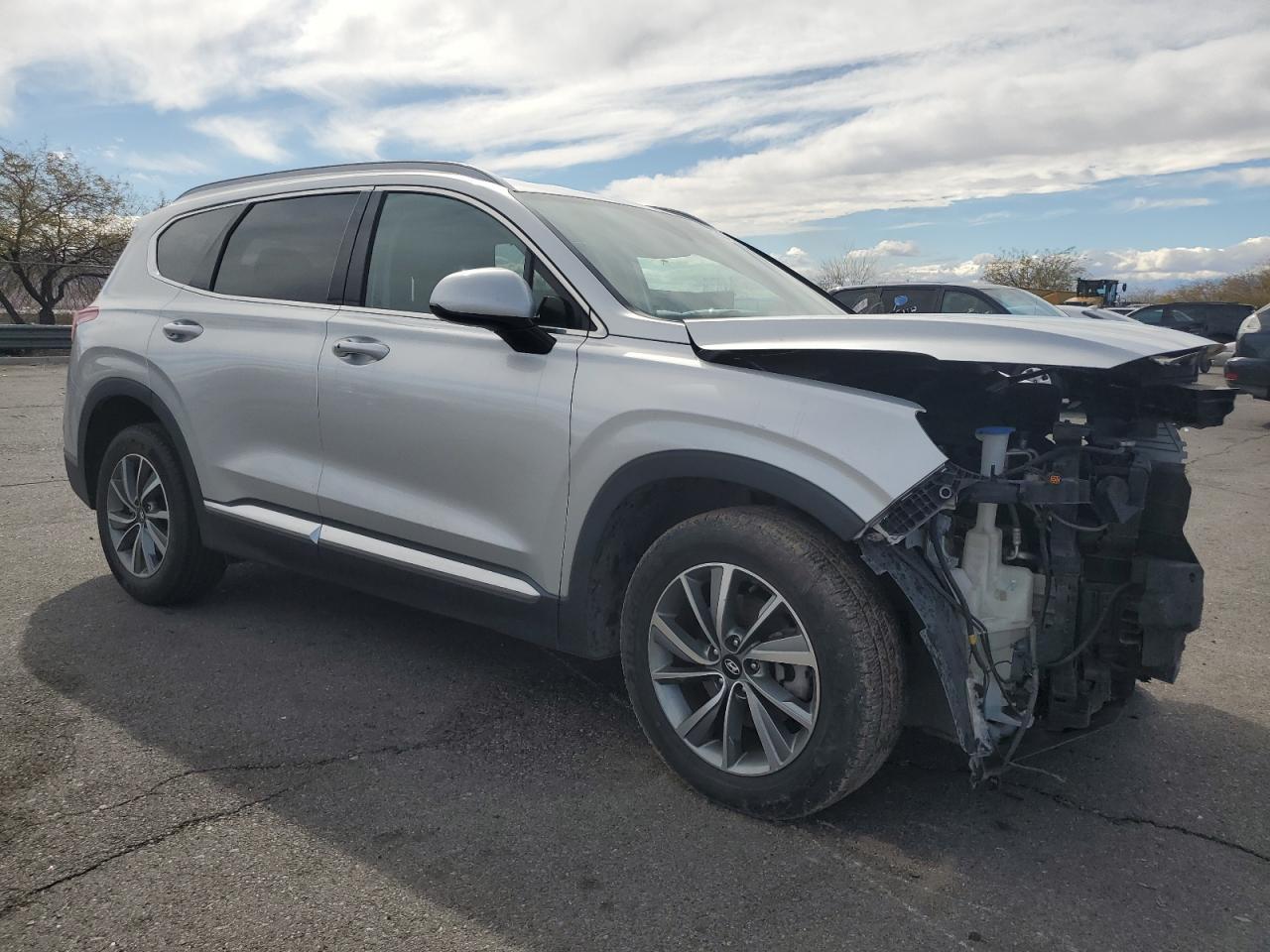 2019 Hyundai Santa Fe VIN 5NMS33AD0KH001087 Copart auction photo, front end damage thumbnail 4
