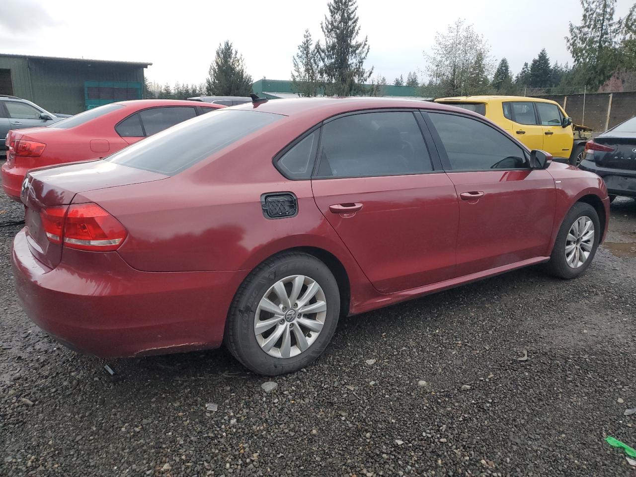2015 Volkswagen Passat VIN 1VWAT7A30FC100374 Copart auction photo, minor dent/scratches damage thumbnail 3