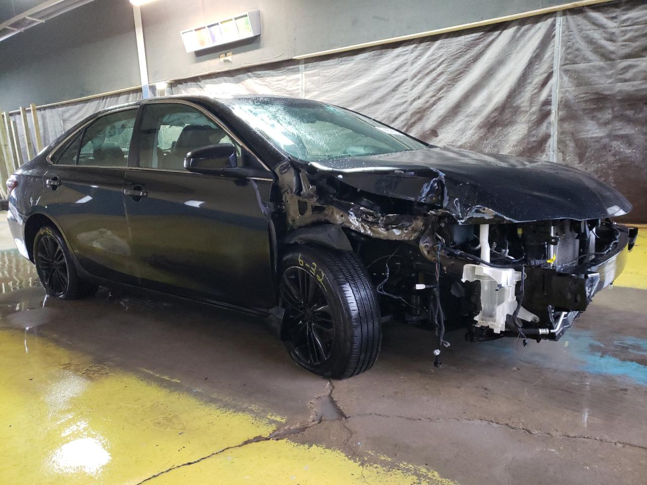 2017 Toyota Camry VIN 4T1BF1FK1HU329991 Copart auction photo, front end / side damage thumbnail 4