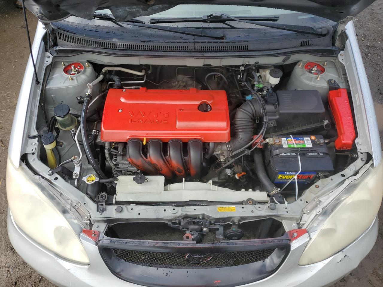 2004 Toyota Corolla VIN 1NXBR32E34Z248343 Copart auction photo, rear end / front end damage thumbnail 11